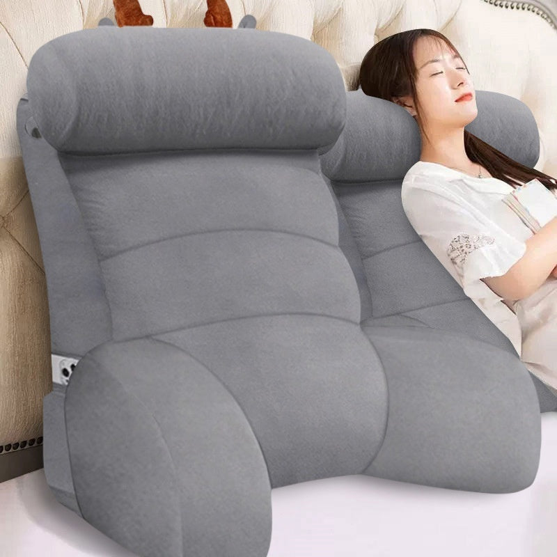 Bedside Soft Upholstery Pillow designed for neck and waist support, featuring a removable, washable cover and available in various stylish colors and sizes for ultimate comfort.