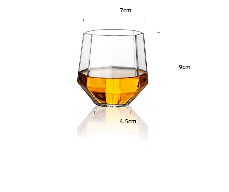 "Whiskey & Wine Set Suit Diamond Bottle β A sleek, white borosilicate glass set featuring a wine pourer and cup set, designed in a simple style to enhance your wine or whiskey experience with elegance and durability."