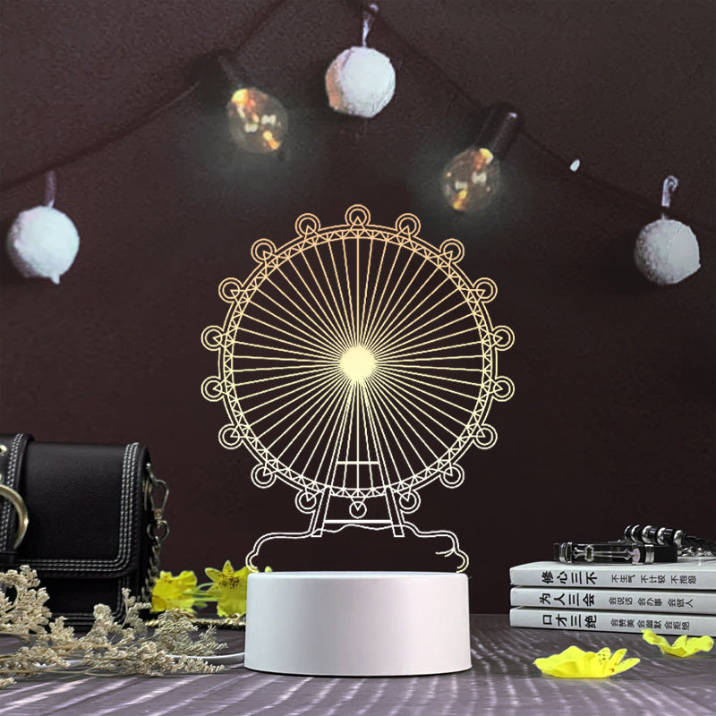 3D Cartoon Jellyfish USB Night Light with customizable design options, featuring acrylic lampshade and multiple lighting modes. Perfect for gifts, home decor, and creative lighting.