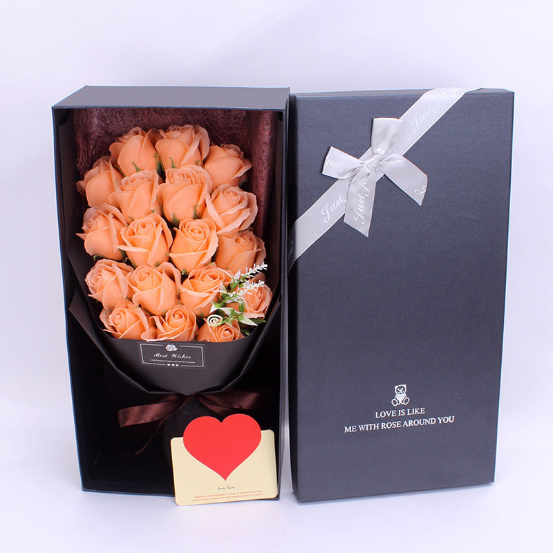 **Bouquet Soap Rose Flower β Elegant & Handcrafted πΉ** A **handmade soap rose bouquet** in a **gift box**, perfect for **birthdays**, **graduations**, and **special occasions** like **Valentine's Day**, **Mother's Day**, and more. A timeless and fragrant gift for anyone! π