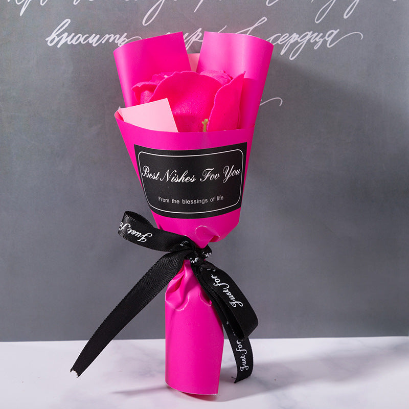**Handmade Artificial Soap Flower Rose Bouquet – A Beautiful and Long-Lasting Gift of Love and Elegance.**