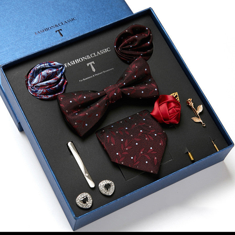 Men's tie featuring a sleek drop shape and arrow style, designed with high-quality printing. Ideal for formal occasions, presented in a stylish gift box. Dimensions: 145 x 7.5 x 3.5 CM.