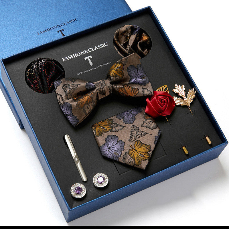 Men's tie featuring a sleek drop shape and arrow style, designed with high-quality printing. Ideal for formal occasions, presented in a stylish gift box. Dimensions: 145 x 7.5 x 3.5 CM.