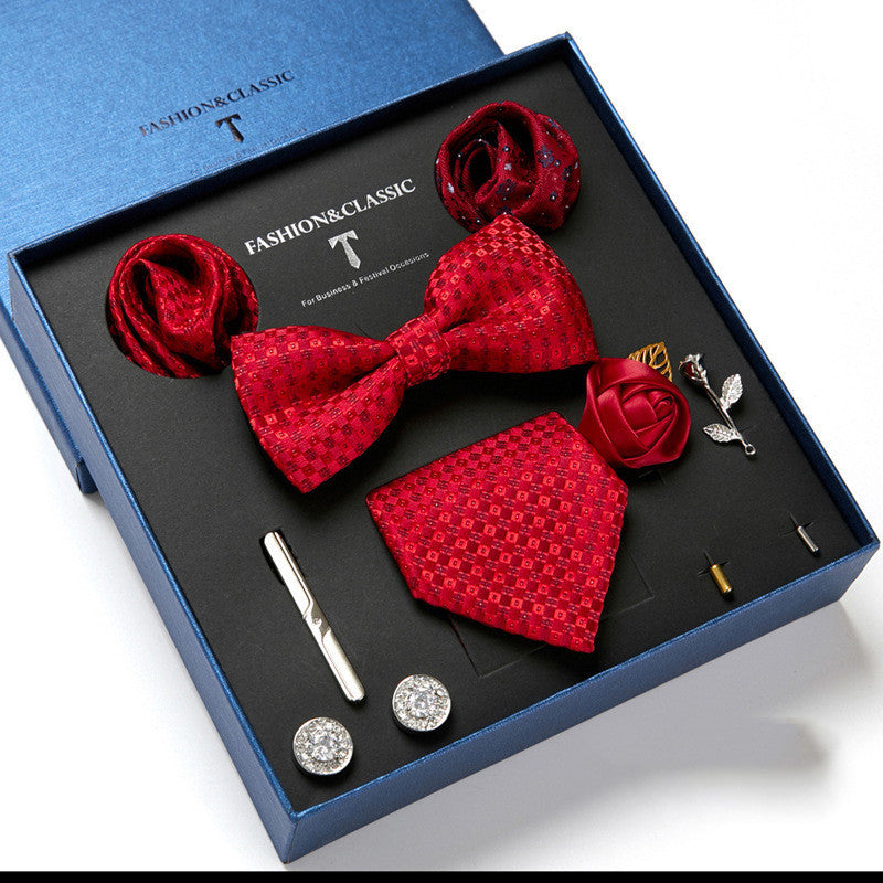 Men's tie featuring a sleek drop shape and arrow style, designed with high-quality printing. Ideal for formal occasions, presented in a stylish gift box. Dimensions: 145 x 7.5 x 3.5 CM.