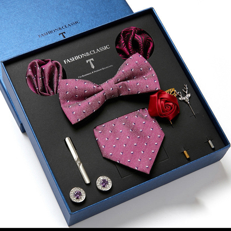 Men's tie featuring a sleek drop shape and arrow style, designed with high-quality printing. Ideal for formal occasions, presented in a stylish gift box. Dimensions: 145 x 7.5 x 3.5 CM.
