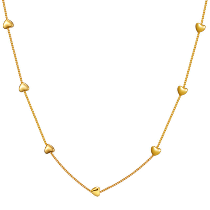 Add a touch of romance and elegance to your jewelry collection with the Sweet Elegance Titanium Steel Necklace & Peach Heart Bracelet. Designed for the modern woman, this set is a beautiful blend of geometry and love-inspired elements, perfect for any occasion.