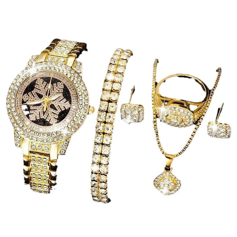 Snowflake luxury five-piece set, offering a stunning combination of elegance and sophistication for any occasion. #LuxurySet #SnowflakeDesign #ElegantCollection #FivePieceSet #SophisticatedStyle #TimelessElegance #LuxuryAccessories #ChicDesign