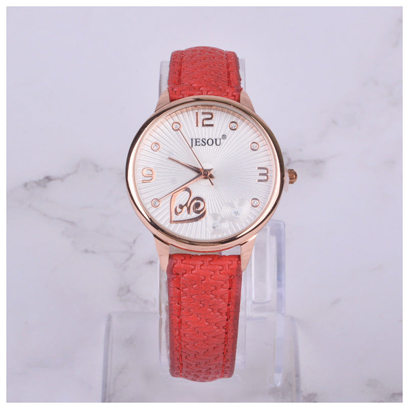 Fashion Creative Boutique Gift Set featuring a belt quartz watch, wallet, and brooch, designed for women with a stylish and functional touch, perfect for gifting.