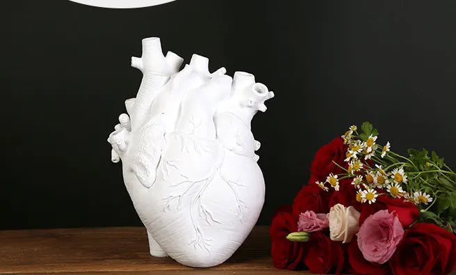 Art Vase Heart Sculpture