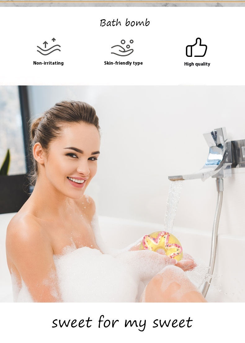 **Donut Explosion Salt Bombs Set – Fun, donut-shaped bath salt bombs for exfoliation, oil control, and a refreshing bath experience. Perfect for all skin types!**