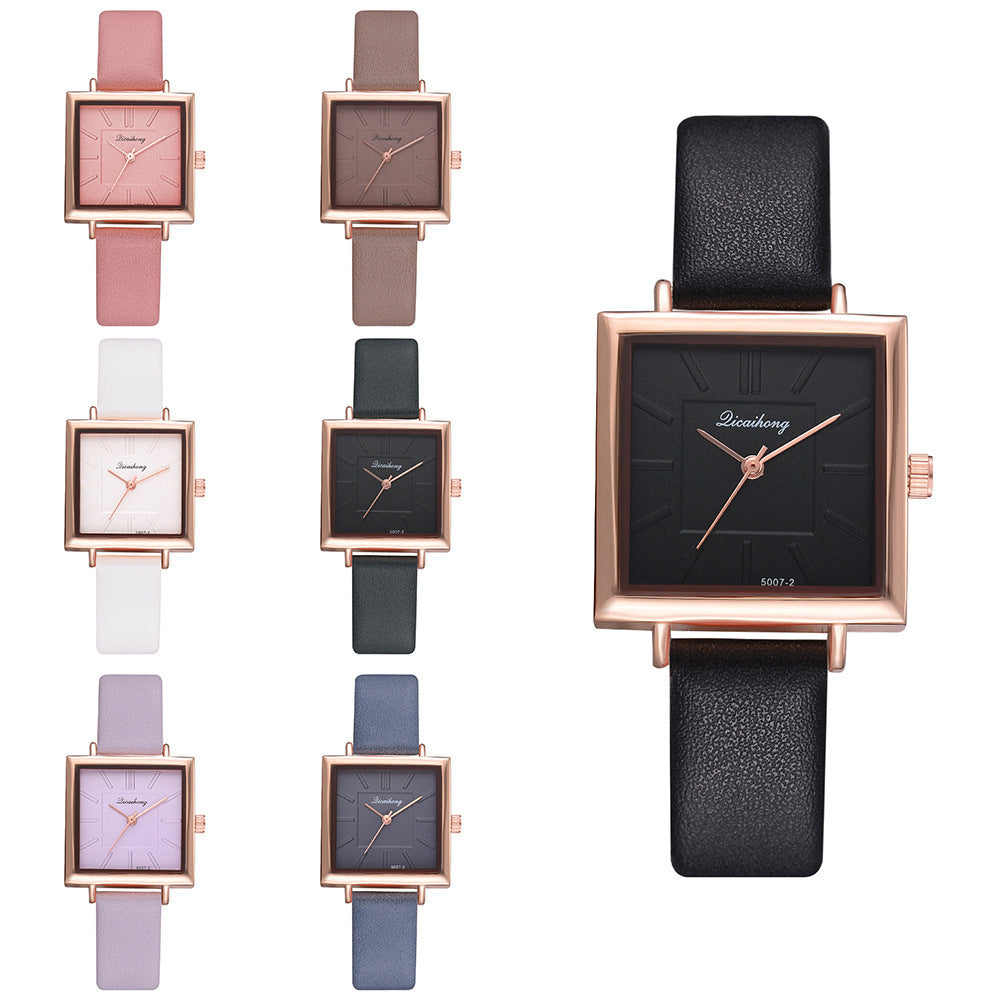 **Ladies Simple Pure Color Watch – Elegant & Functional**
A sleek and stylish **28mm quartz watch** with a **spiral crown** and **ordinary glass mirror**. Features a **chronograph function** and a **pin buckle clasp** for a secure fit. Available in a variety of colors: **white, purple, green, blue, black, pink, and brown**. Ideal for adding a simple, elegant touch to any outfit.