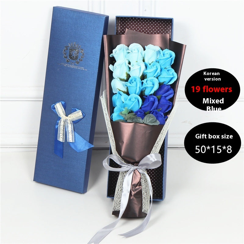 **Rose Soap Bouquet Gift Box β Elegant & Handcrafted πΉ** A beautifully arranged **handmade soap flower bouquet**, available in **Red**, **Pink**, **Blue**, and **Purple**. Presented in a charming **50x15x8cm box**, perfect for gifting or home decor. π