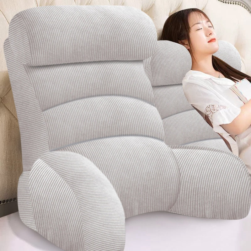 Bedside Soft Upholstery Pillow designed for neck and waist support, featuring a removable, washable cover and available in various stylish colors and sizes for ultimate comfort.