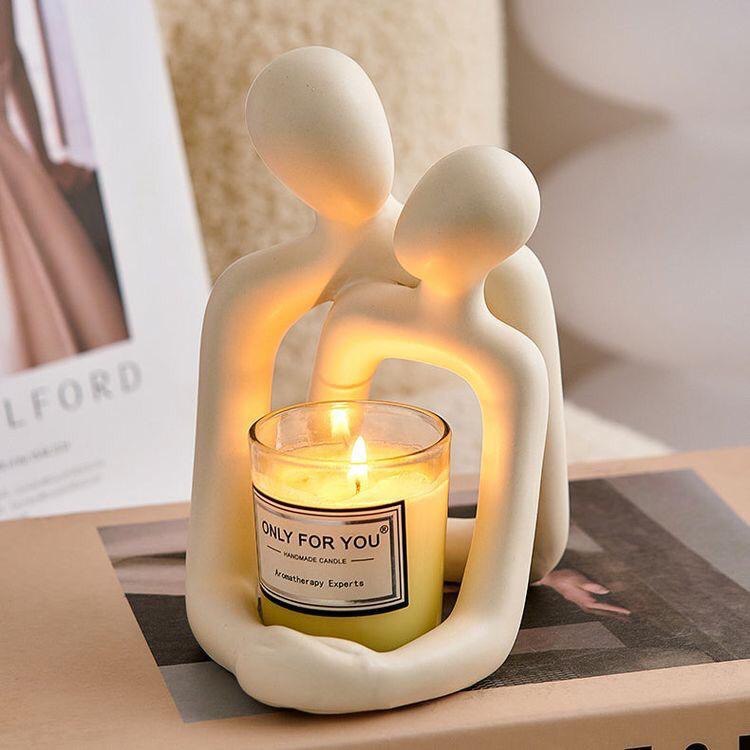 **Heartwarming Loving Couple Statue – A Beautiful Symbol of Love ❤️** A stylish, modern design crafted from **high-quality plastic and resin**. Available in **Milky White** and **Gold**, it makes the perfect **festival gift** for couples. Ideal for weddings, anniversaries, or simply celebrating love. Adds an elegant, minimalist touch to any space. 🌟