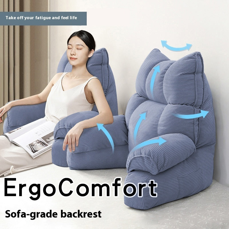 Bedside Soft Upholstery Pillow designed for neck and waist support, featuring a removable, washable cover and available in various stylish colors and sizes for ultimate comfort.