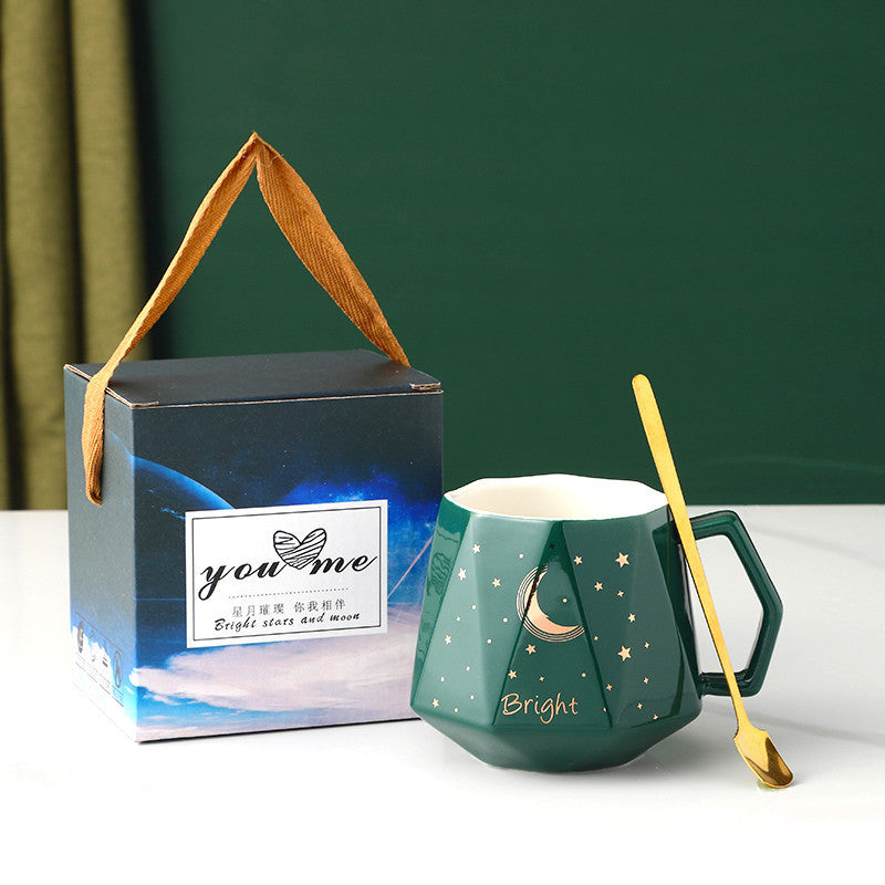 Elegant ceramic cup available in multiple colors including blue, green, pink, yellow red, and more, perfect for gifting or personal use.