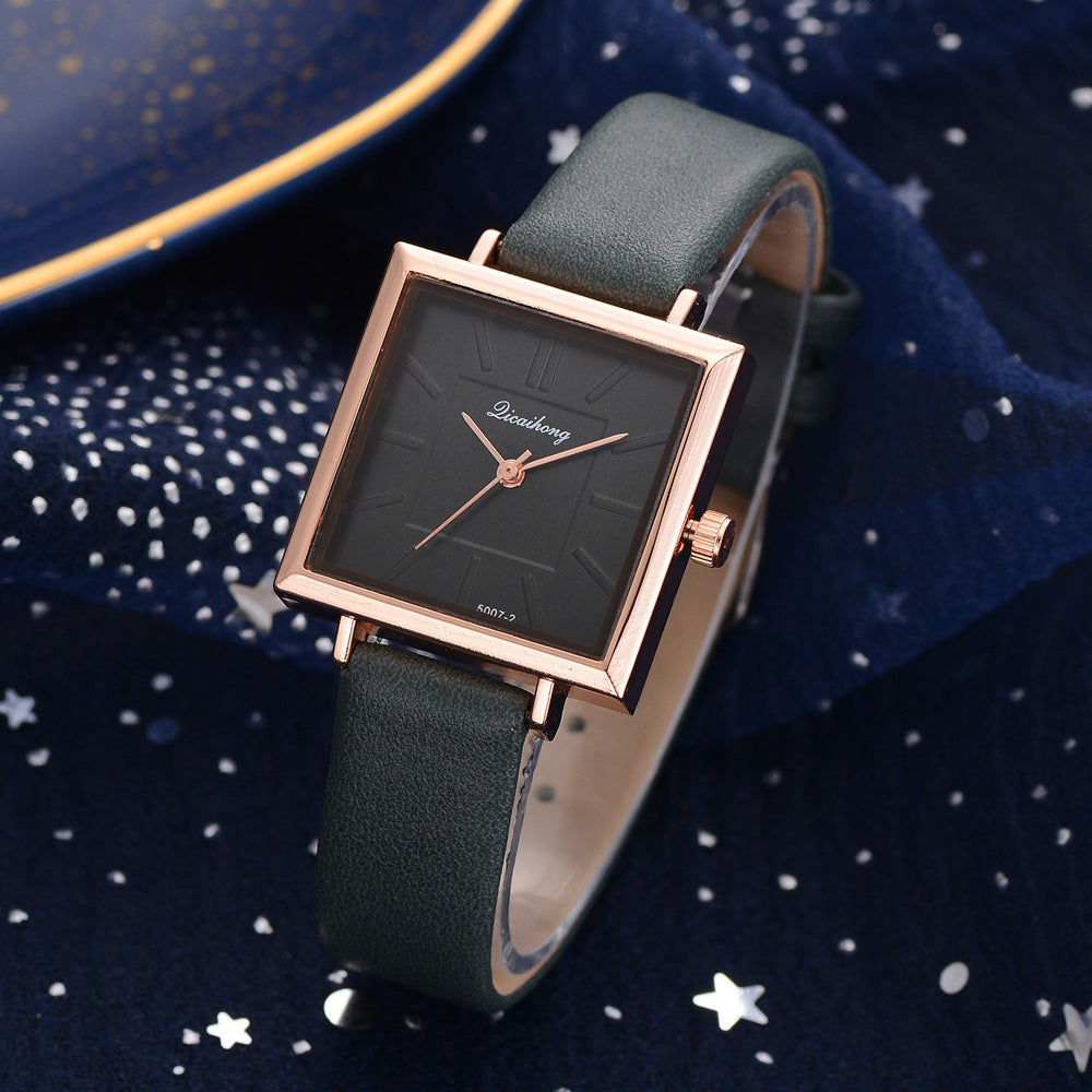 **Ladies Simple Pure Color Watch – Elegant & Functional**
A sleek and stylish **28mm quartz watch** with a **spiral crown** and **ordinary glass mirror**. Features a **chronograph function** and a **pin buckle clasp** for a secure fit. Available in a variety of colors: **white, purple, green, blue, black, pink, and brown**. Ideal for adding a simple, elegant touch to any outfit.