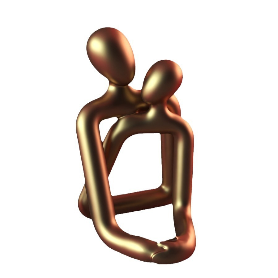 **Heartwarming Loving Couple Statue – A Beautiful Symbol of Love ❤️** A stylish, modern design crafted from **high-quality plastic and resin**. Available in **Milky White** and **Gold**, it makes the perfect **festival gift** for couples. Ideal for weddings, anniversaries, or simply celebrating love. Adds an elegant, minimalist touch to any space. 🌟