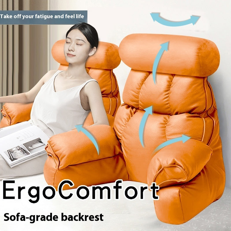 Bedside Soft Upholstery Pillow designed for neck and waist support, featuring a removable, washable cover and available in various stylish colors and sizes for ultimate comfort.