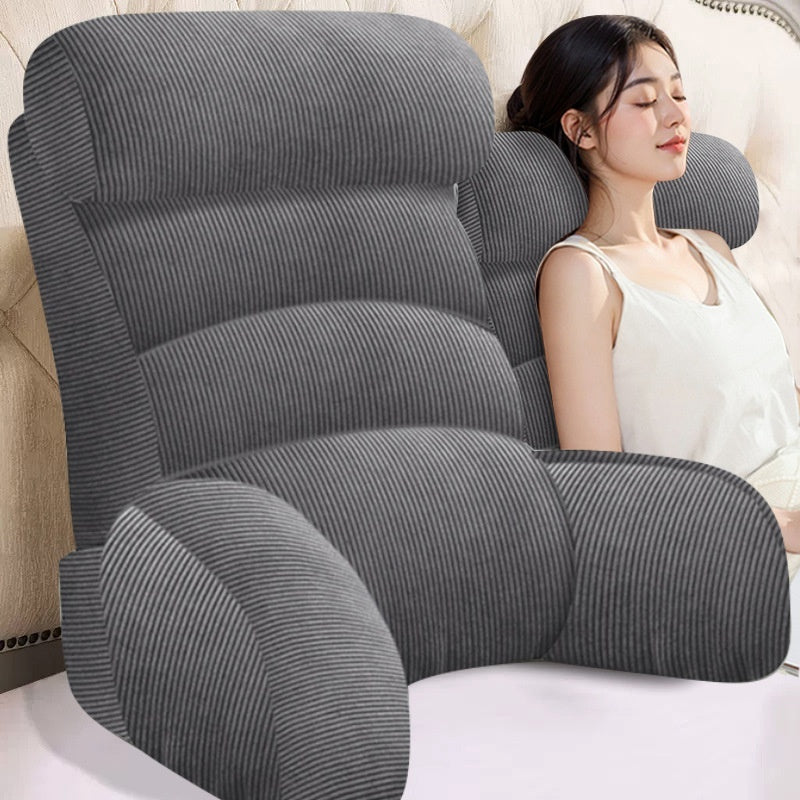 Bedside Soft Upholstery Pillow designed for neck and waist support, featuring a removable, washable cover and available in various stylish colors and sizes for ultimate comfort.