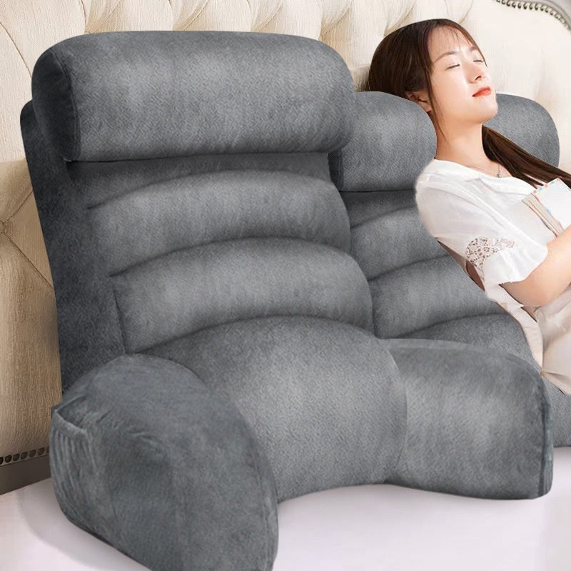Bedside Soft Upholstery Pillow designed for neck and waist support, featuring a removable, washable cover and available in various stylish colors and sizes for ultimate comfort.