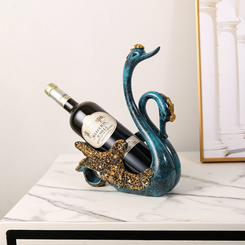 Add a touch of grace and sophistication to your home with the Elegant Swan Wine Rack, a stunning piece of handcrafted decor that combines artistry with functionality. Perfect for wine enthusiasts and lovers of refined design, this couple swan wine rack serves as both a beautiful decoration and a practical storage solution.
