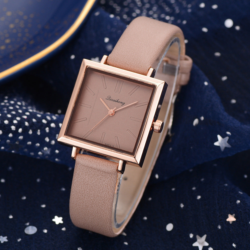 **Ladies Simple Pure Color Watch – Elegant & Functional**
A sleek and stylish **28mm quartz watch** with a **spiral crown** and **ordinary glass mirror**. Features a **chronograph function** and a **pin buckle clasp** for a secure fit. Available in a variety of colors: **white, purple, green, blue, black, pink, and brown**. Ideal for adding a simple, elegant touch to any outfit.