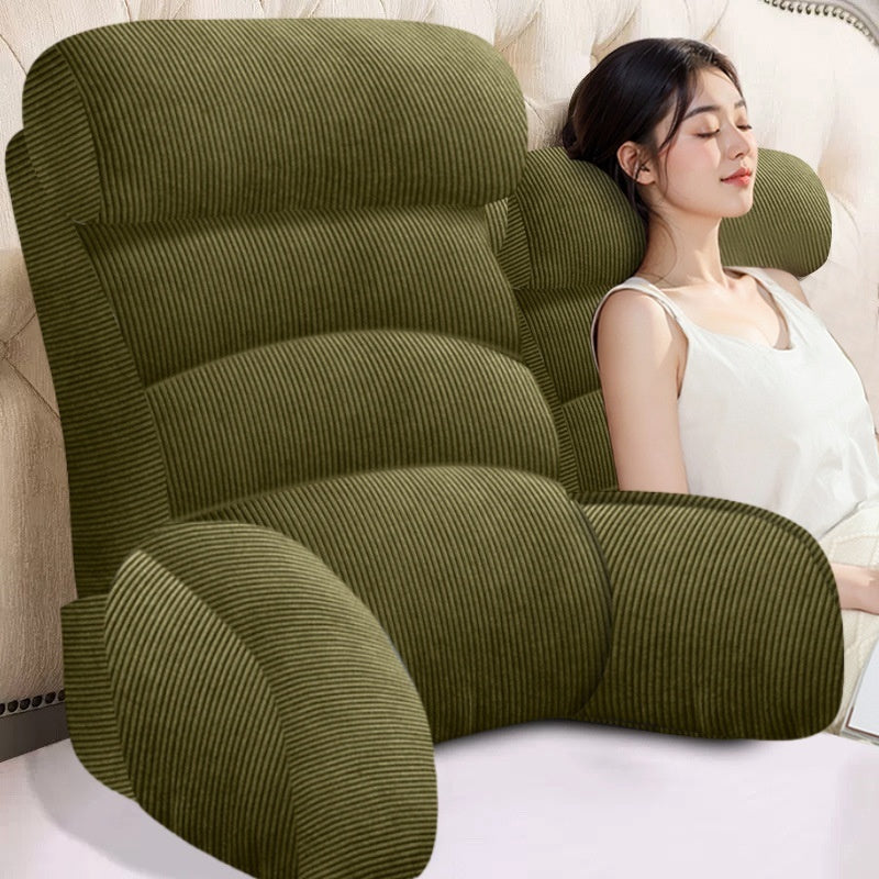 Bedside Soft Upholstery Pillow designed for neck and waist support, featuring a removable, washable cover and available in various stylish colors and sizes for ultimate comfort.
