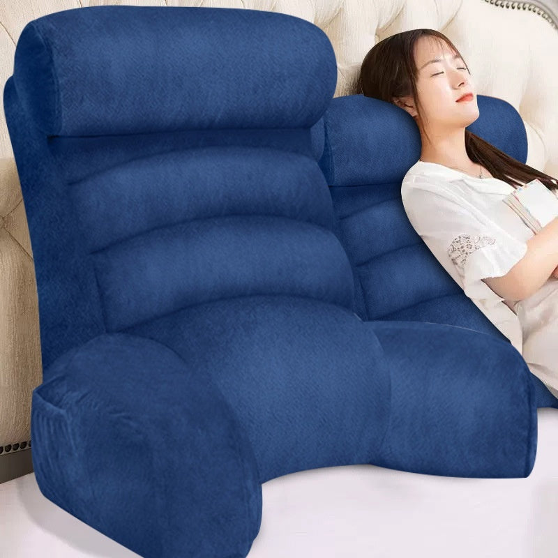 Bedside Soft Upholstery Pillow designed for neck and waist support, featuring a removable, washable cover and available in various stylish colors and sizes for ultimate comfort.