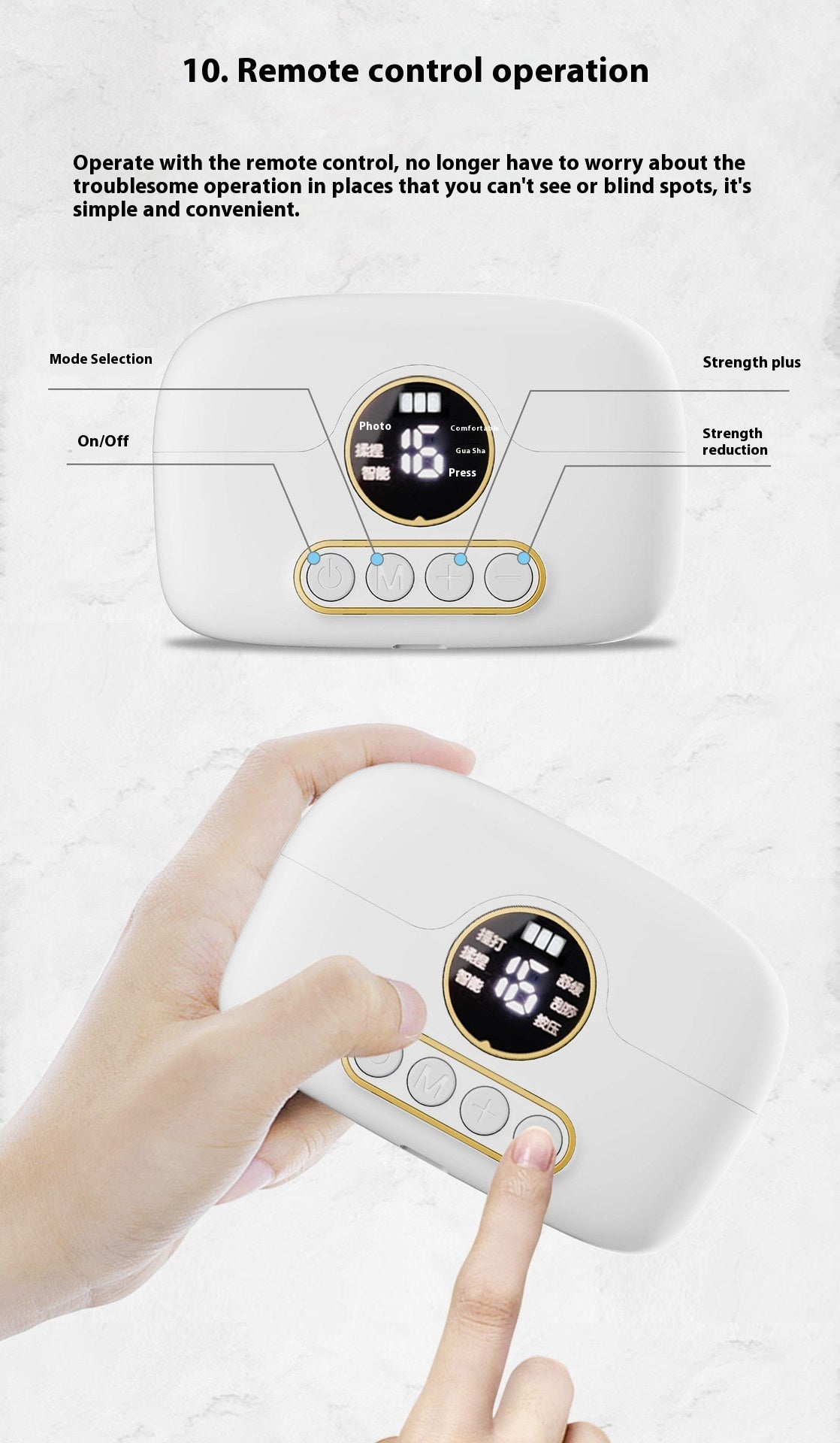 Portable silver USB-powered pocket massage instrument designed for soothing massages, with a compact size for easy travel and a scrub-cleaning method.