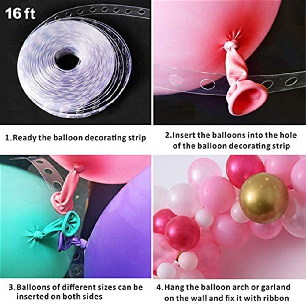 **134 Purple Blue Metal Latex Balloon Chain Set** – Vibrant alien-shaped balloons in purple and blue metallic colors, perfect for party decorations.