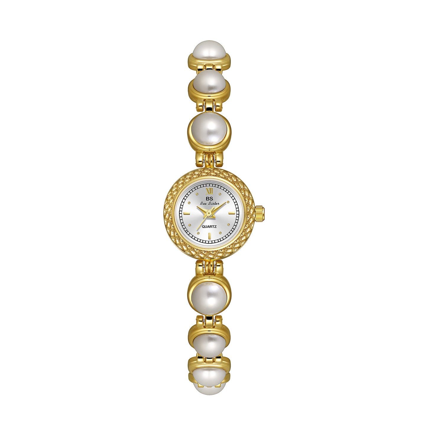 Pearl bracelet women's watch, offering timeless elegance with a fashionable twist for a chic and refined look. #PearlBraceletWatch #TimelessElegance #FashionableTwist #WomensWatch #ChicStyle #LuxuryTimepiece #ElegantAccessories #SophisticatedLook