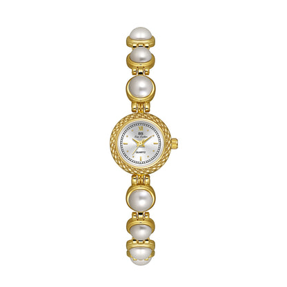 Pearl bracelet women's watch, offering timeless elegance with a fashionable twist for a chic and refined look. #PearlBraceletWatch #TimelessElegance #FashionableTwist #WomensWatch #ChicStyle #LuxuryTimepiece #ElegantAccessories #SophisticatedLook