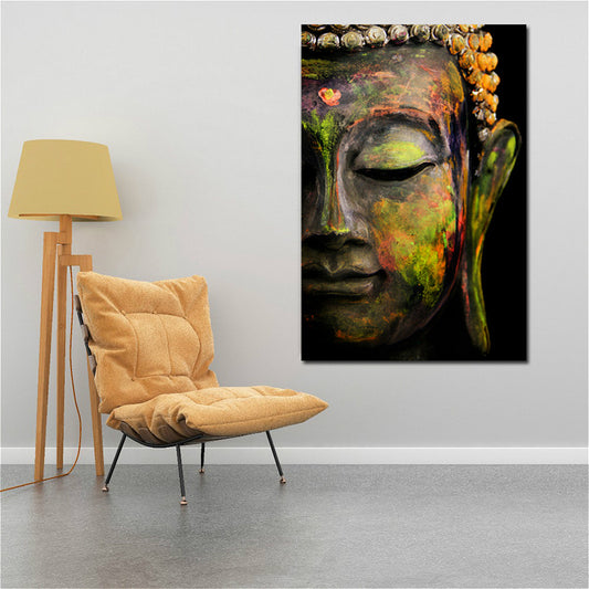 Buddha Portrait – A Timeless Symbol of Peace & Serenity Elevate your space with the Buddha Portrait, an exquisite piece of oil on canvas artwork that radiates tranquility and elegance. 