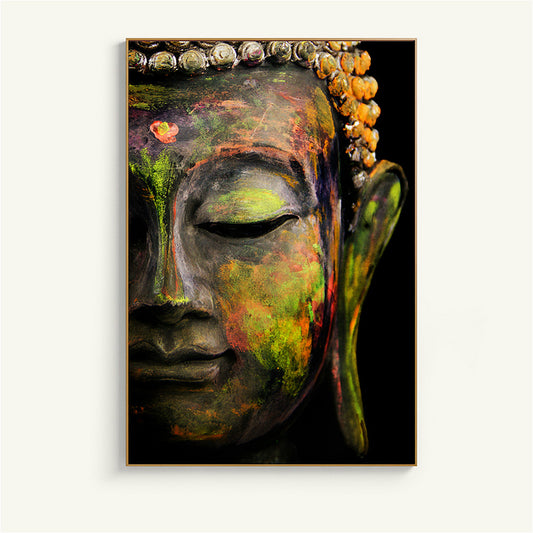 Buddha Portrait – A Timeless Symbol of Peace & Serenity Elevate your space with the Buddha Portrait, an exquisite piece of oil on canvas artwork that radiates tranquility and elegance. 