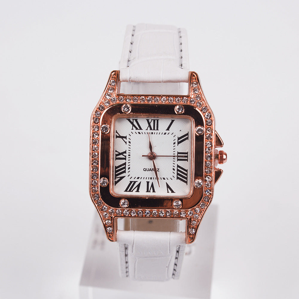 **Two-Piece Watch Set – Elegant & Fashionable ⌚** A sleek, **high-quality quartz alloy** watch with a **casual style**, perfect for fashion-forward women. Available in **Pink**, **Red**, **Black**, **Brown**, and **White**. A must-have accessory for any outfit. 🎁
