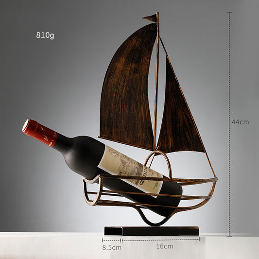 Elegant light luxury iron wine rack, perfect for home and office décor. Stylish and durable wine bottle holder.