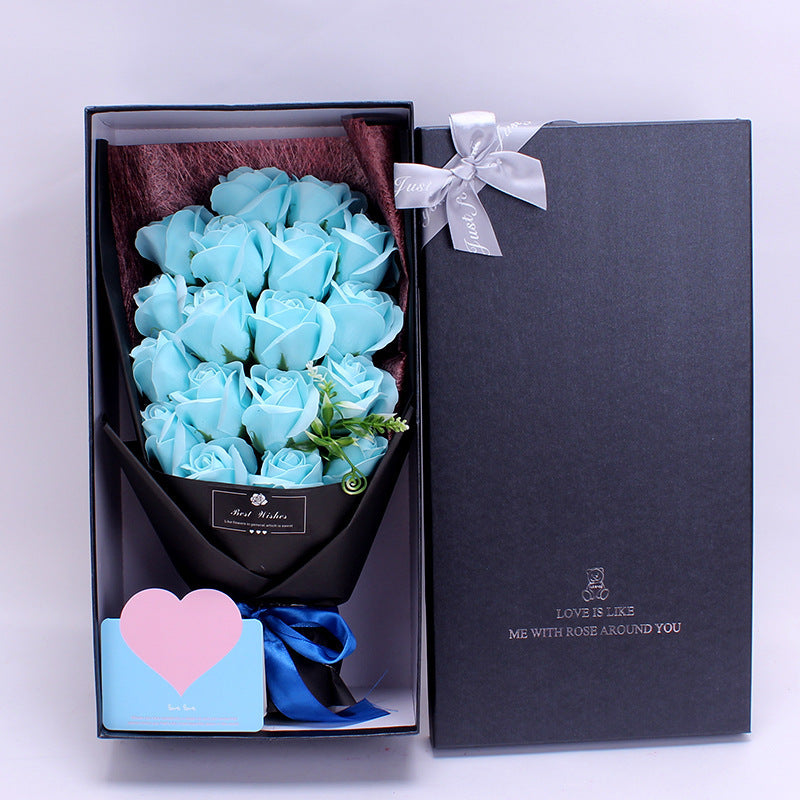 **Bouquet Soap Rose Flower – Elegant & Handcrafted 🌹** A **handmade soap rose bouquet** in a **gift box**, perfect for **birthdays**, **graduations**, and **special occasions** like **Valentine's Day**, **Mother's Day**, and more. A timeless and fragrant gift for anyone! 🎁