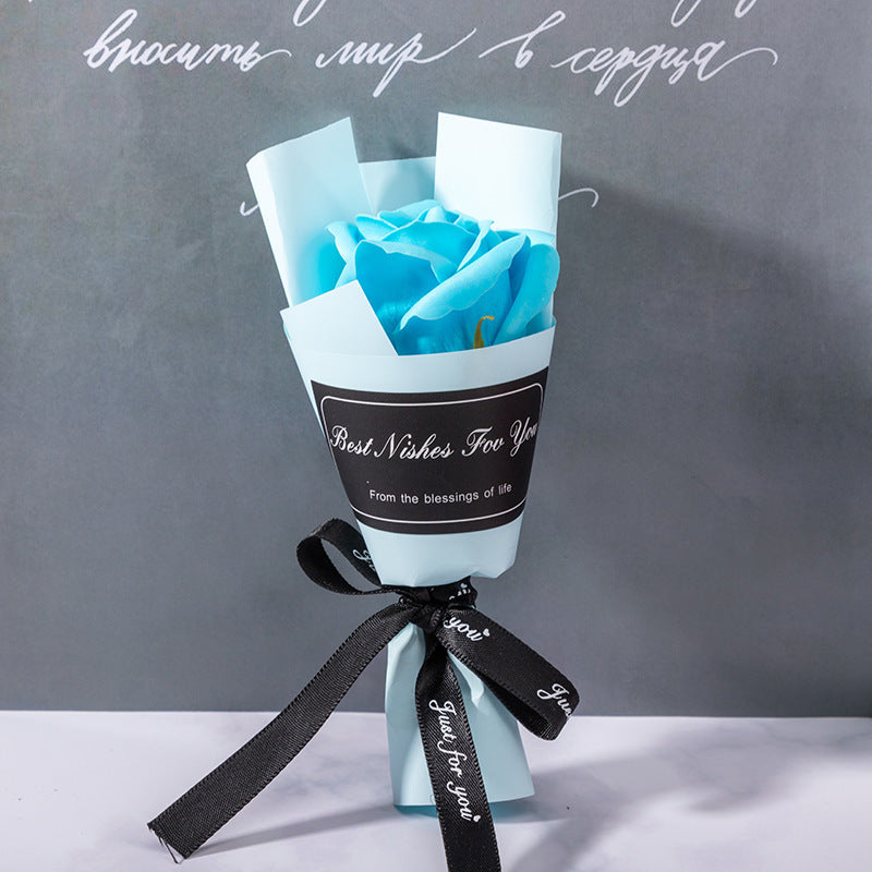 **Handmade Artificial Soap Flower Rose Bouquet – A Beautiful and Long-Lasting Gift of Love and Elegance.**