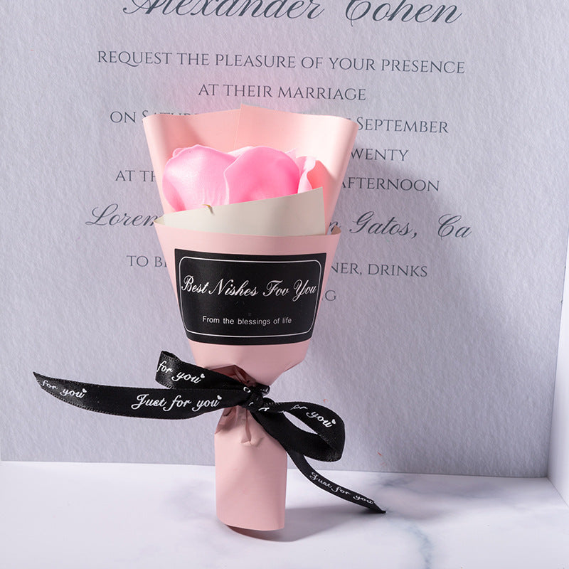**Handmade Artificial Soap Flower Rose Bouquet – A Beautiful and Long-Lasting Gift of Love and Elegance.**