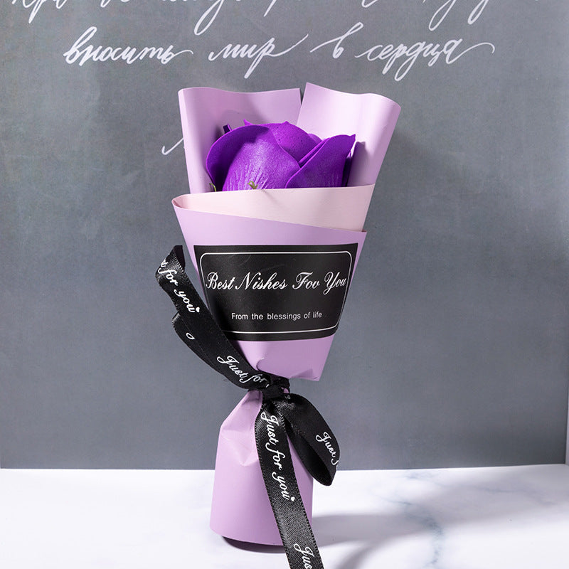 **Handmade Artificial Soap Flower Rose Bouquet – A Beautiful and Long-Lasting Gift of Love and Elegance.**