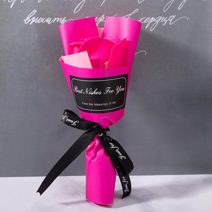 **Handmade Artificial Soap Flower Rose Bouquet – A Beautiful and Long-Lasting Gift of Love and Elegance.**
