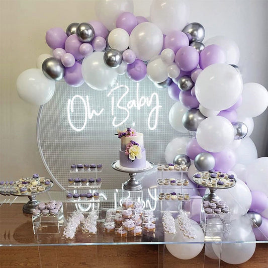 Elegant Macaron Purple Balloon Set – Perfect for Stylish Celebrations! 