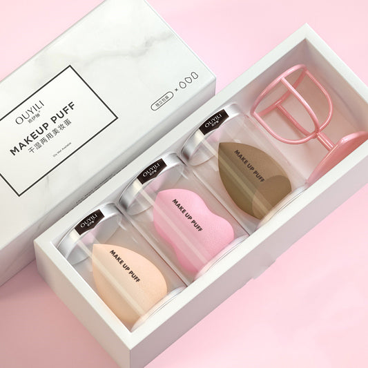 Beauty Sponge Puff Set – A variety of makeup sponges for flawless application, perfect for all skin types. Available in multiple color options for seamless blending.