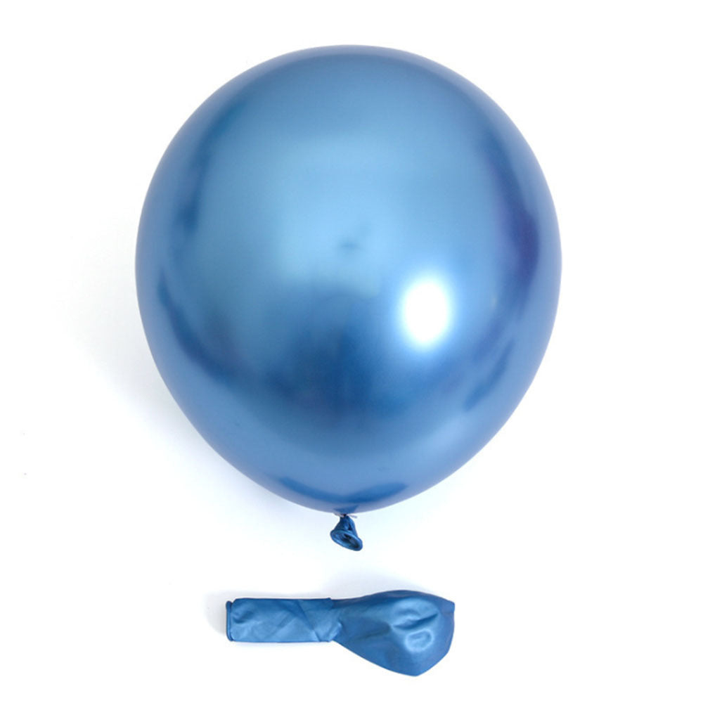 **134 Purple Blue Metal Latex Balloon Chain Set** – Vibrant alien-shaped balloons in purple and blue metallic colors, perfect for party decorations.
