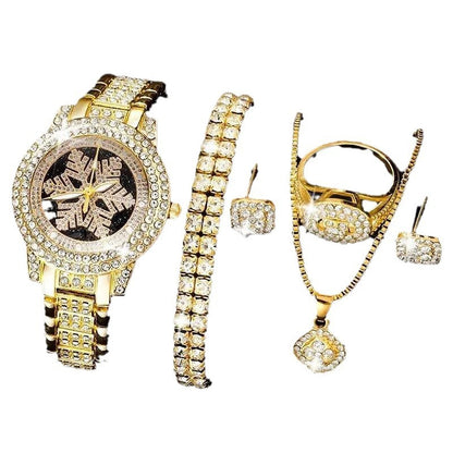 Snowflake luxury five-piece set, offering a stunning combination of elegance and sophistication for any occasion. #LuxurySet #SnowflakeDesign #ElegantCollection #FivePieceSet #SophisticatedStyle #TimelessElegance #LuxuryAccessories #ChicDesign