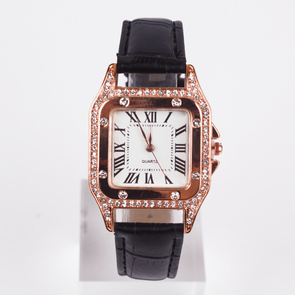 **Two-Piece Watch Set – Elegant & Fashionable ⌚** A sleek, **high-quality quartz alloy** watch with a **casual style**, perfect for fashion-forward women. Available in **Pink**, **Red**, **Black**, **Brown**, and **White**. A must-have accessory for any outfit. 🎁
