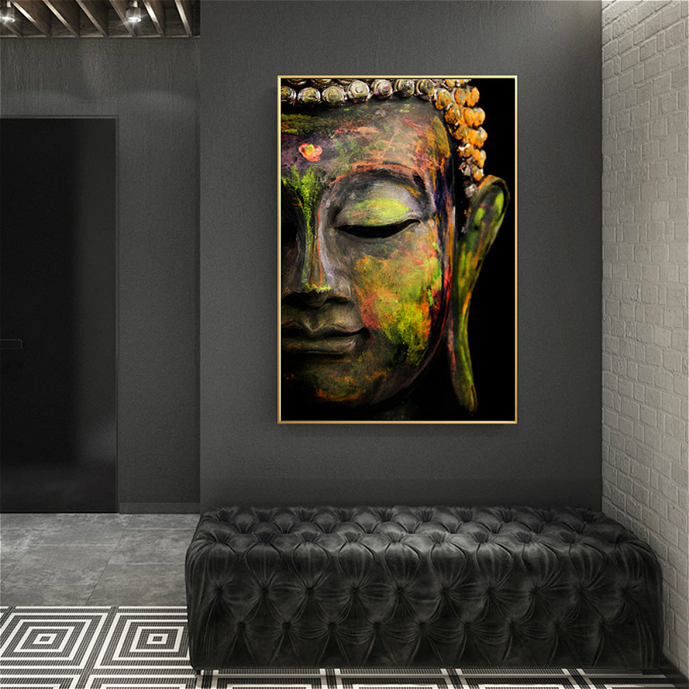 Buddha Portrait – A Timeless Symbol of Peace & Serenity Elevate your space with the Buddha Portrait, an exquisite piece of oil on canvas artwork that radiates tranquility and elegance. 