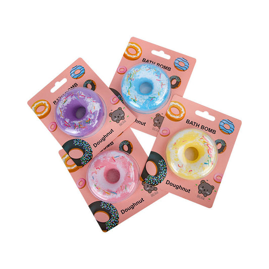 **Bubble Bath Donut Salt Ball – Exfoliate & Relax**  

Treat your skin to a spa-like soak with this **110g sea salt bath ball**, designed to **exfoliate, soften, and refresh**. Infused with **dried flowers** and available in **Red Rose, Yellow Lemon, Purple Lavender, and Blue Ocean**, it fizzes beautifully, releasing nourishing ingredients and a soothing fragrance. Perfect for all skin types—just drop it in warm water and unwind!