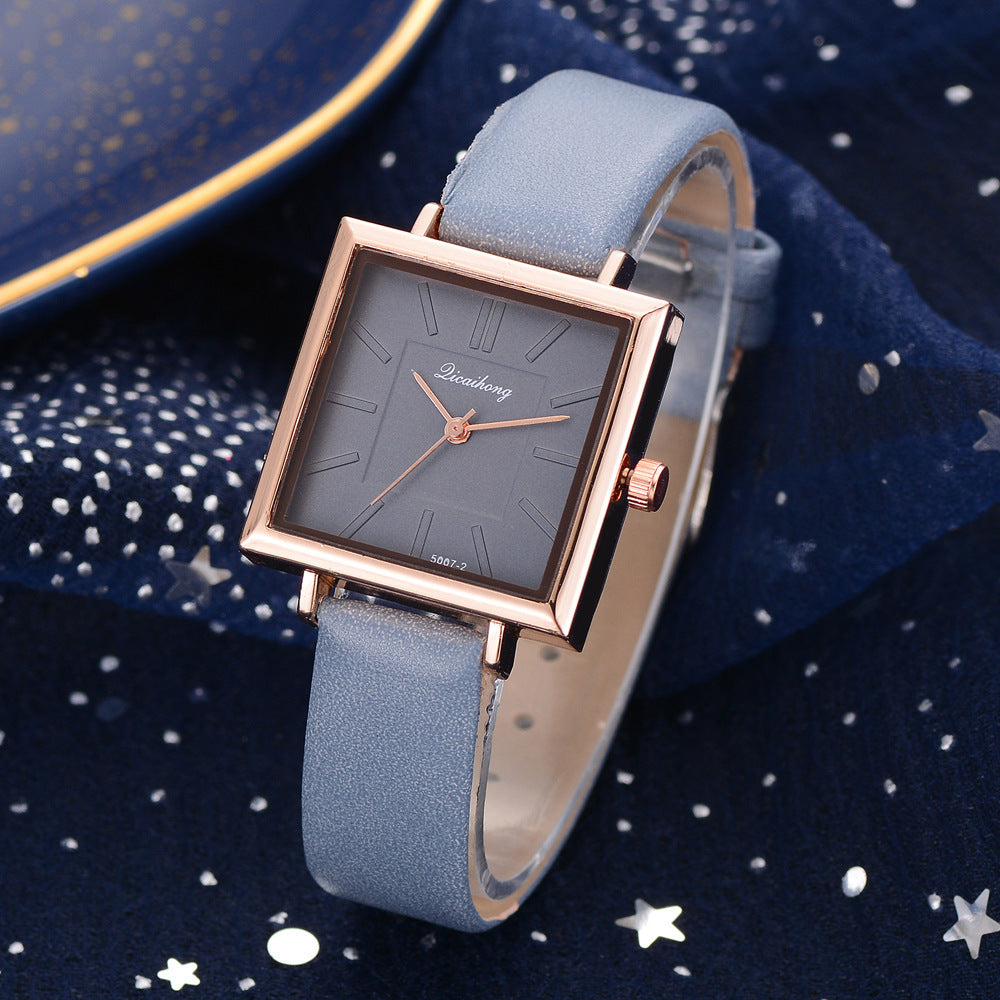 **Ladies Simple Pure Color Watch – Elegant & Functional**  

A sleek and stylish **28mm quartz watch** with a **spiral crown** and **ordinary glass mirror**. Features a **chronograph function** and a **pin buckle clasp** for a secure fit. Available in a variety of colors: **white, purple, green, blue, black, pink, and brown**. Ideal for adding a simple, elegant touch to any outfit.